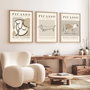 Wallity Huhu253 Cuadro Decorativo enmarcado de 3 piezas 50 x 35 cm